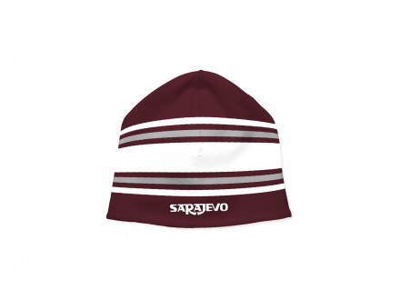 Kapa pletena - bordo