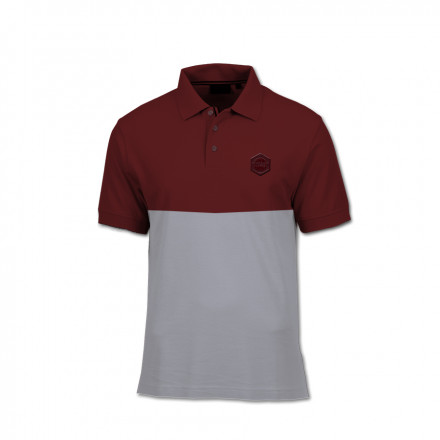 Polo majica - Bordo siva